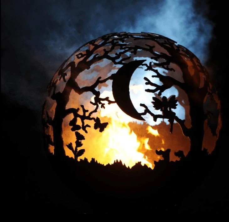 Rusty Firepit Sphere