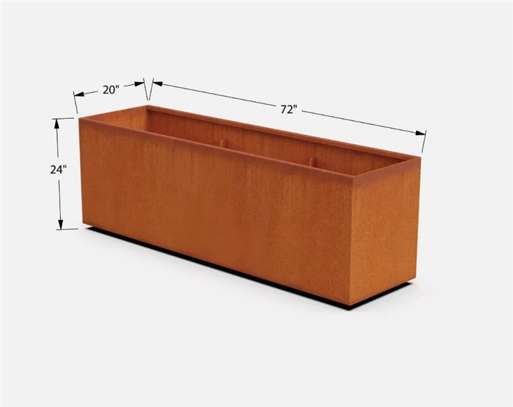 Rusty Metal Planters