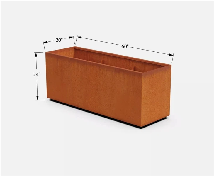 Rusty Metal Planters