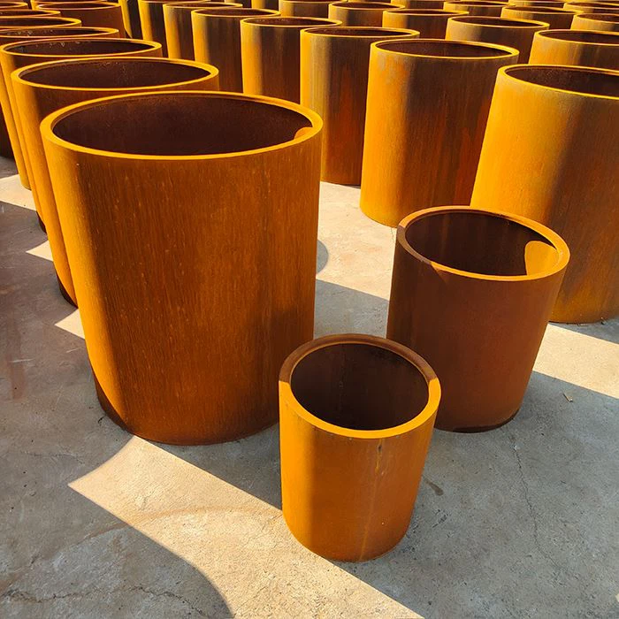 Rusty Steel Planter Box
