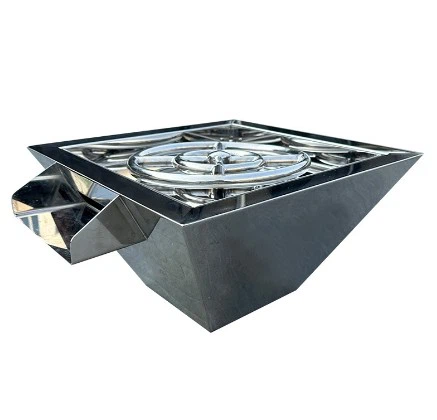 Silver Waterfall Fire Bowl