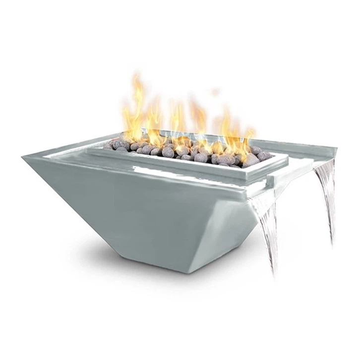 Silver Waterfall Fire Bowl