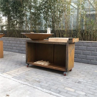 1330 Corten Steel Fire Pit