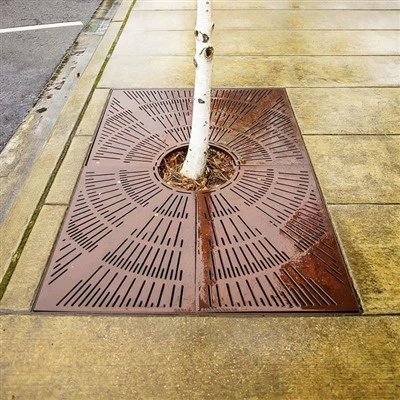 Architectural Corten Steel Tree Grate