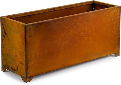 Assembly Required Corten Steel Planter Trough