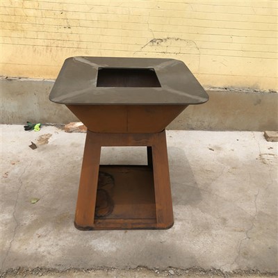 Corten Steel Charcoal Bbq Stove