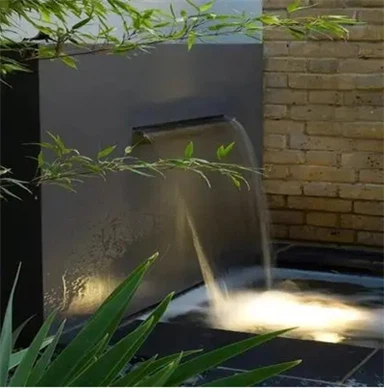 Corten Steel Free Standing Pond Water Wall