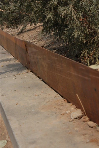 Corten Steel Open Bottom Planter Bed