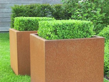 Corten Steel Planters Pots