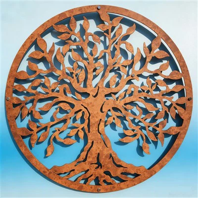 Corten Steel Tree Of Life Symbol