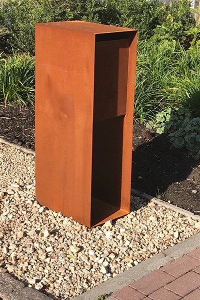Corten Steel Wall Mailbox