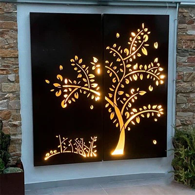 Tree Metal Courtyard Fence