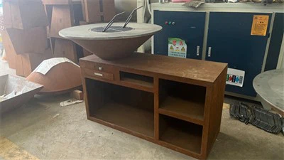 Freestanding Steel BBQ