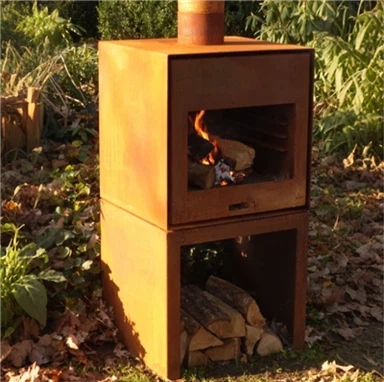 Garden Corten Steel Rusty Fireplace