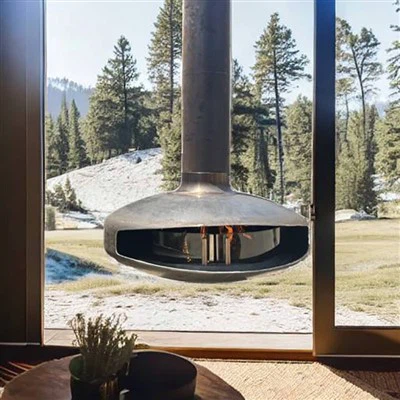 Hanging Wood Fireplaces