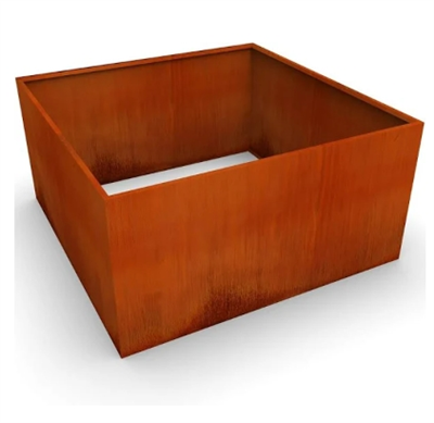 Large Planters Of Corten Steel