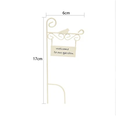 Metal Garden Plug Welcome