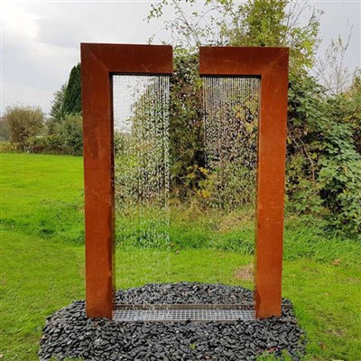 Modern Water Feature Corten Steel