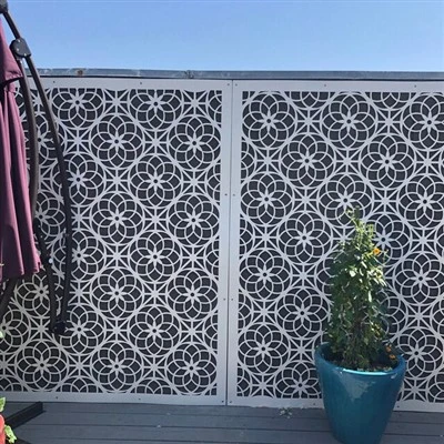Modular Corten Privacy Screen For Outdoor Fencing Easy-Install Panels