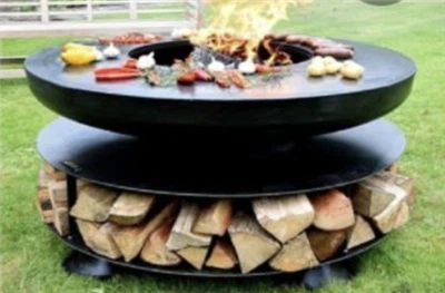 Garden Fire Pit Grill Table