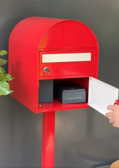 Outdoor Iron Postbox Garden Decoration
