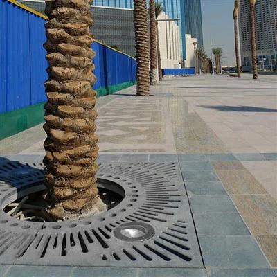 Pedestrian Safe Corten Tree Grate
