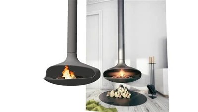 Roof Ceiling Mounted Villa Fireplace