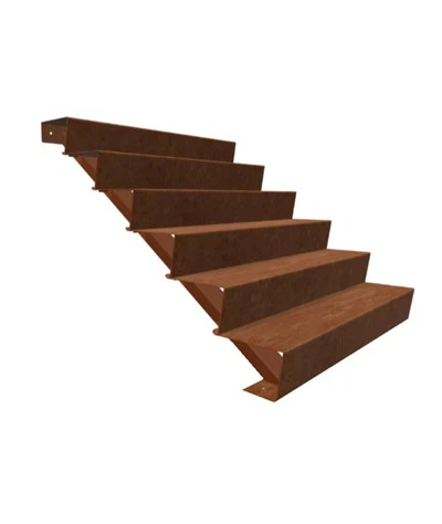 Rusted Corten Steel Steps