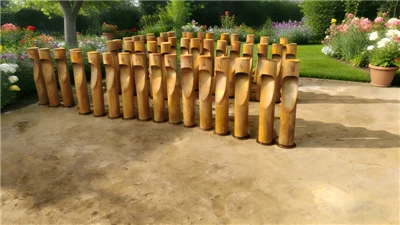 Rusty Patina Metal Garden Column Light