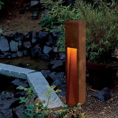 Rusty Steel Bollard Lighting