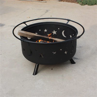 Star Moon Shaped Grill Fire Pit