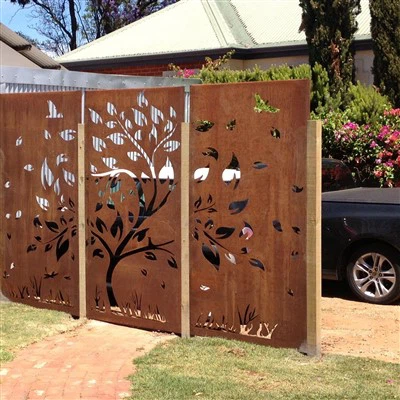 Steel Decorative Screen Of Corten