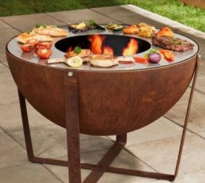 Steel Grill BBQ Fire Pits