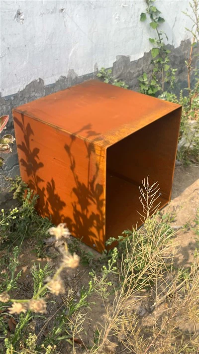 Stunning Corten Steel Firewood Store