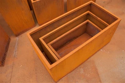 Thick Corten Steel Corten Steel Tall Planter Boxes