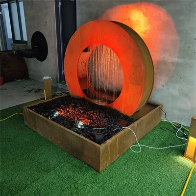 Water Sculpture With Light