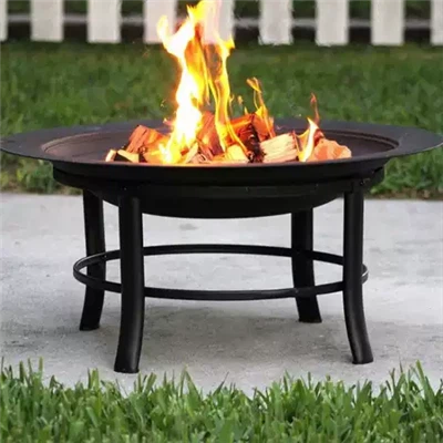 Wood Burning Metal Fire Pit