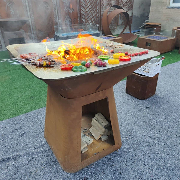 Square Table Barbecue Grill