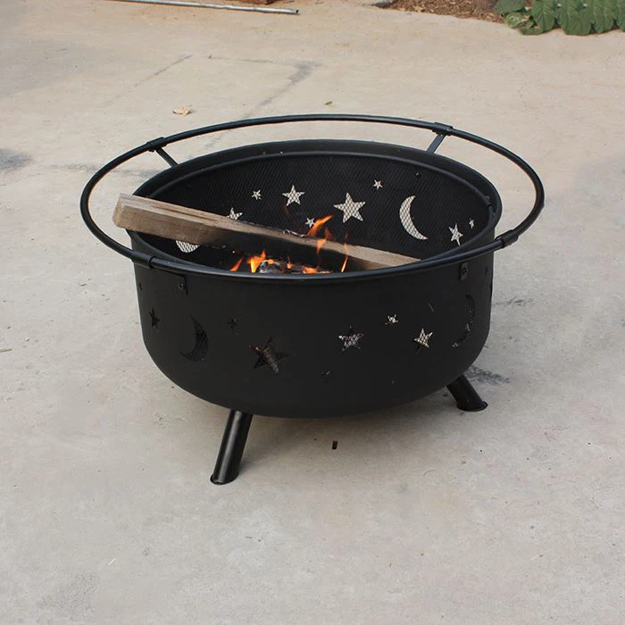 Star Moon Shaped Grill Fire Pit