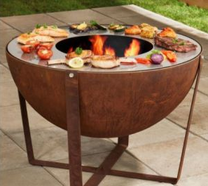 Steel Grill BBQ Fire Pits