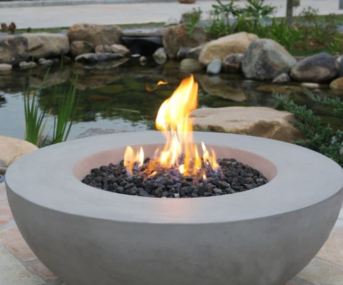 Steel Patio Gas Fire Pit