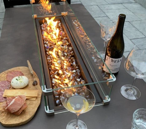 Steel Patio Gas Fire Pit