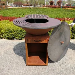 Steel Round BBQ Grill Fire Pit suppliers