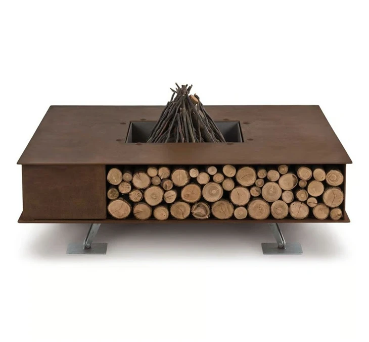 JBL 125*125*40cm Fire Pit Table