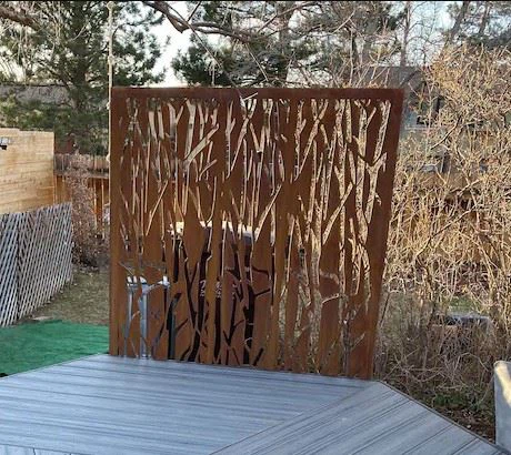 Tree Metal Courtyard Fence