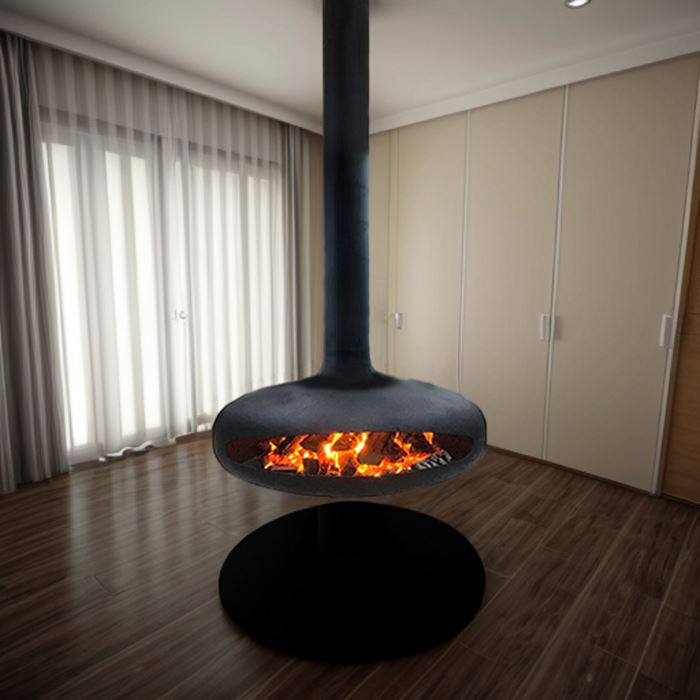 Wood Burning Hanging Fireplace