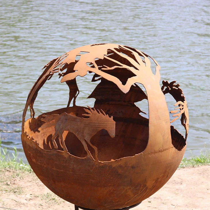 Wood Burning Metal Firepit