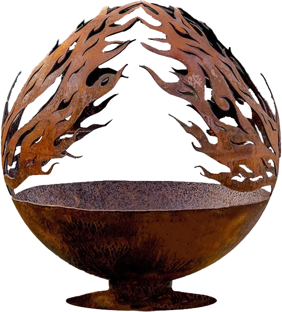 Wood Charcoal Burning Fire Sphere Fire Bowl