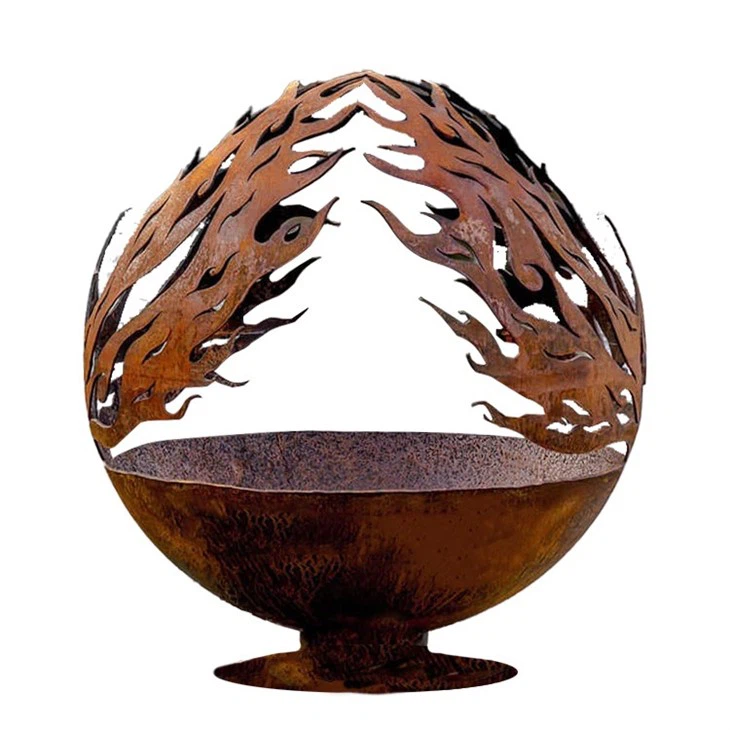 Wood Charcoal Burning Fire Sphere Fire Bowl