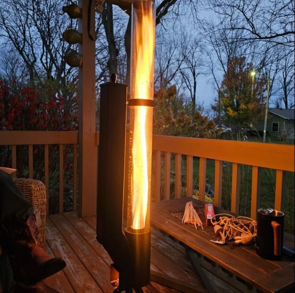 Wood Pellet Patio Rocket Stove